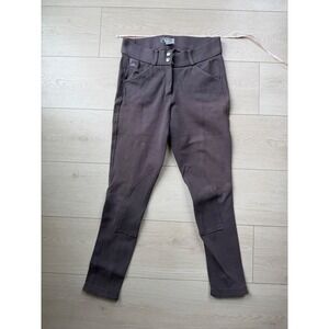 Riding Sport Dover Saddlery Womens 28 Gray Knee Patch Equestrian Riding Breeches